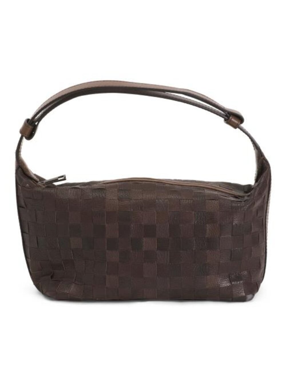 FALOR Made In Italy Leather Woven Mini Hobo